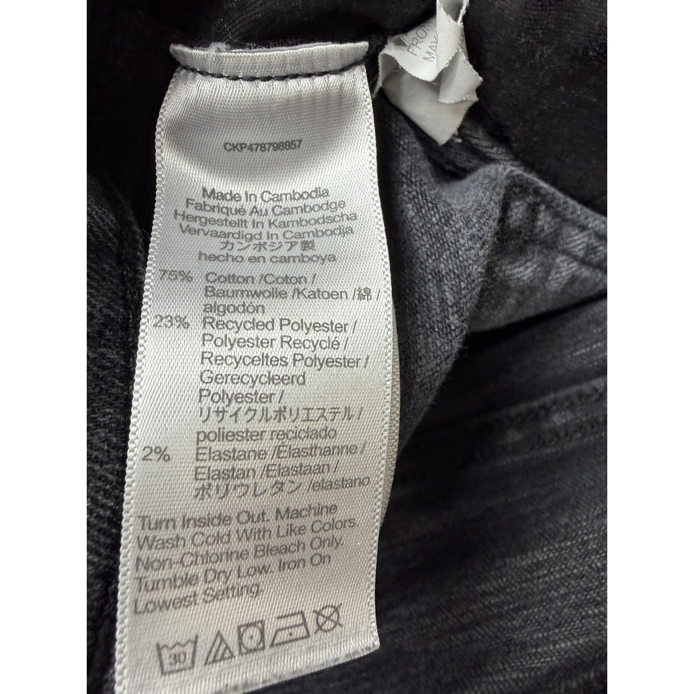 Madewell Curvy Stovepipe Jeans Womens 30 Gray Charcoal Mid Rise Straight 30x25 - Picture 11 of 14